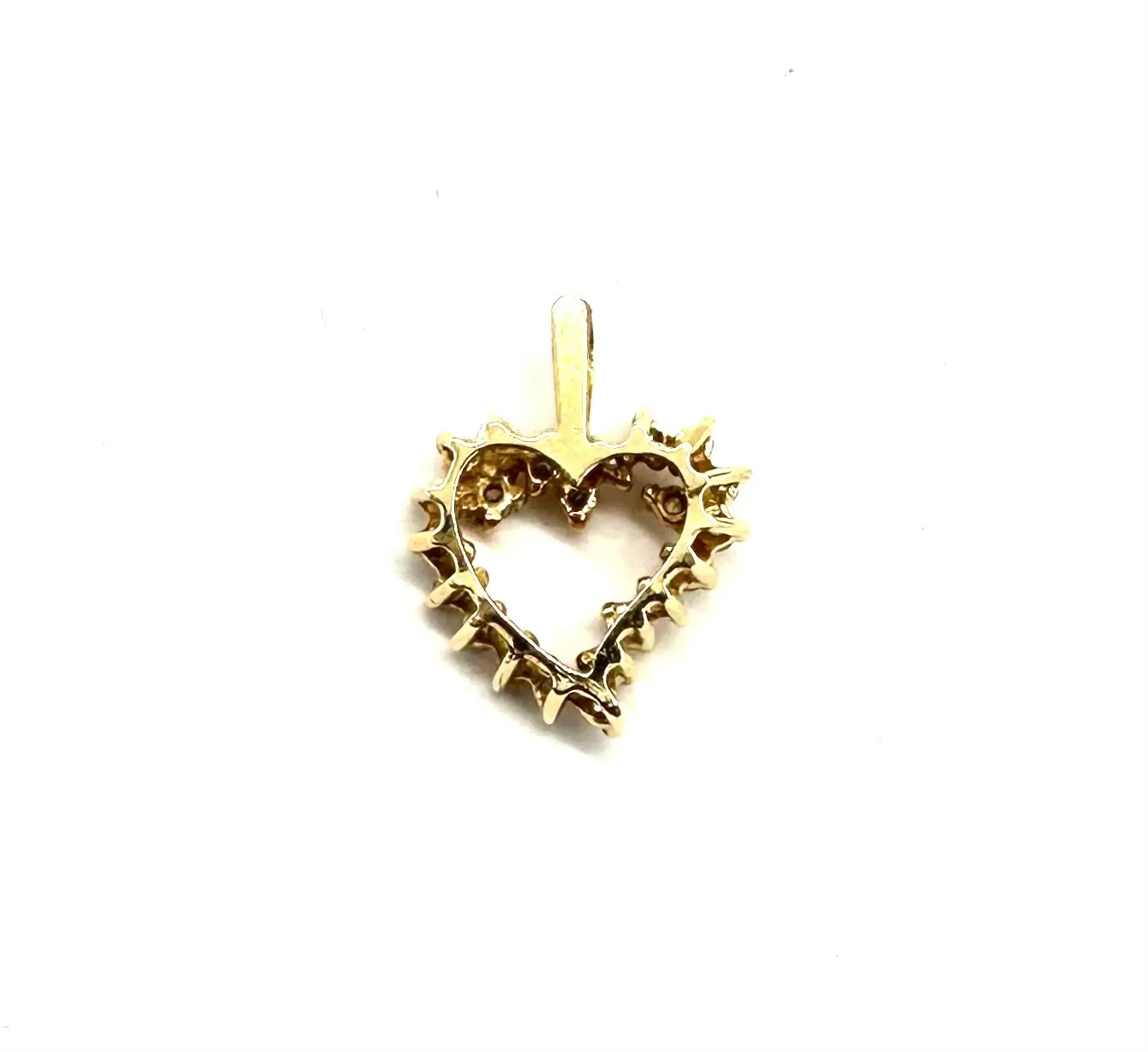 1/4 Ctw Diamond Heart Outline Pendant