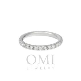 14K GOLD DIAMOND ETERNITY BAND RING 0.98 CT