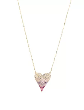 18K Gold Chic Love Ombre Necklace