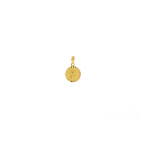 22K Gold Medallion Pendant