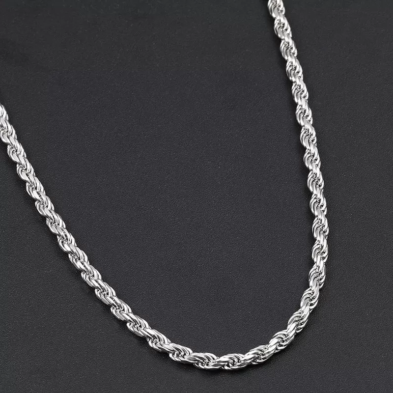 3mm S925 Sterling Silver Rope Chain