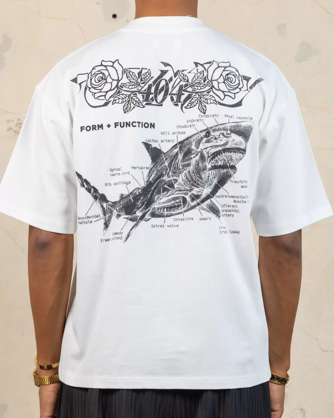 404 Riptide Vintage T-Shirt Off White