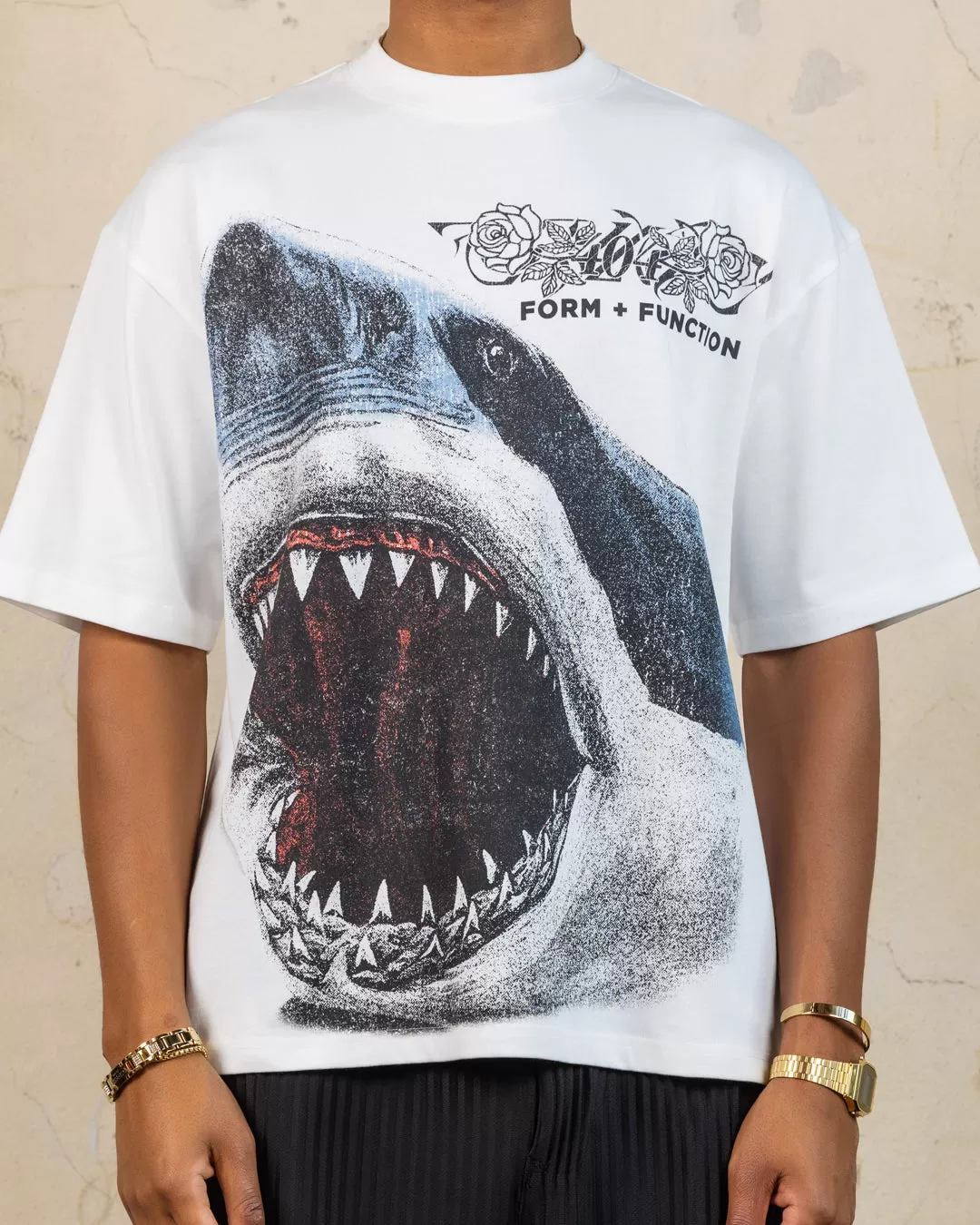 404 Riptide Vintage T-Shirt Off White