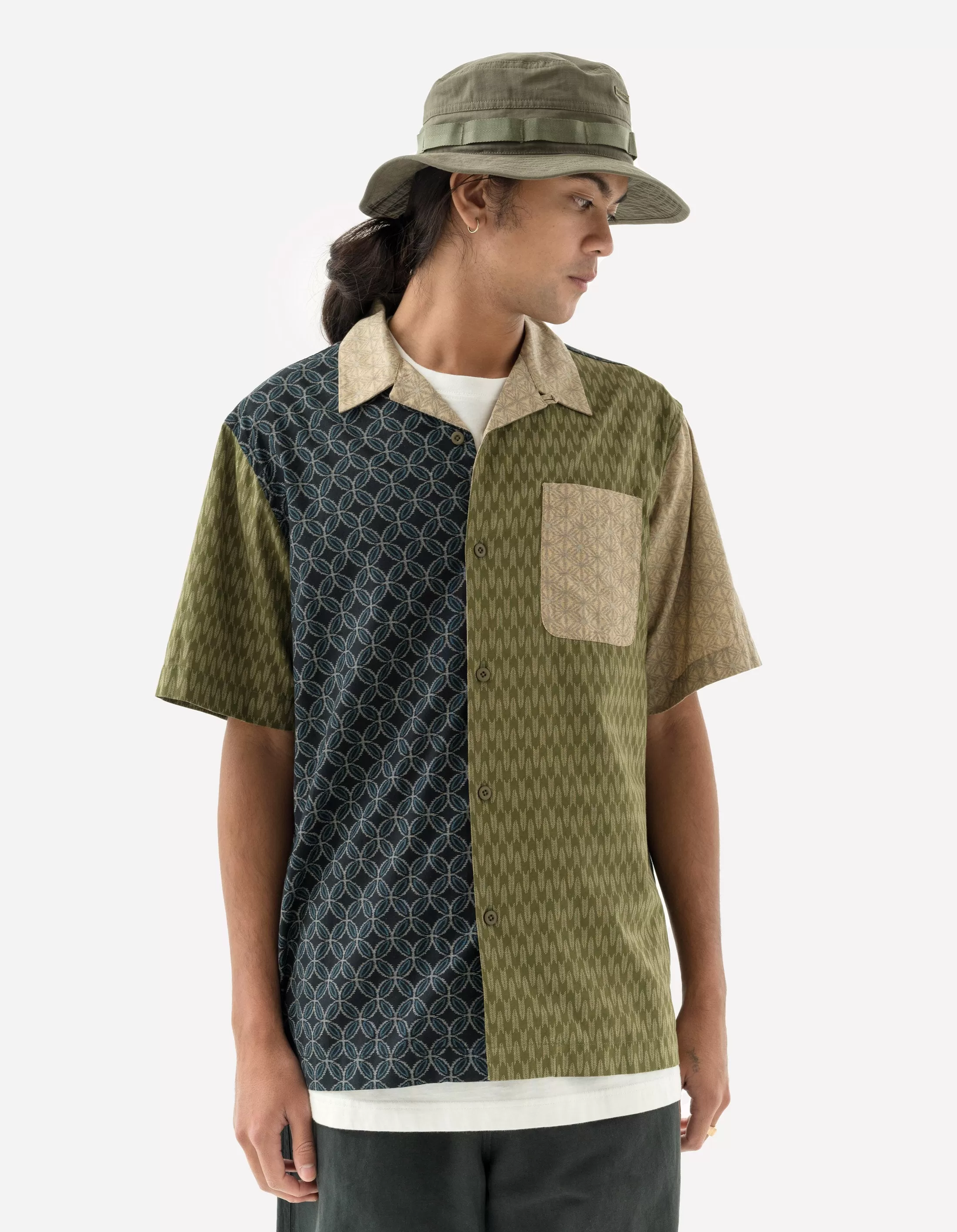 5205 Wagara Camp Collar Shirt Multi