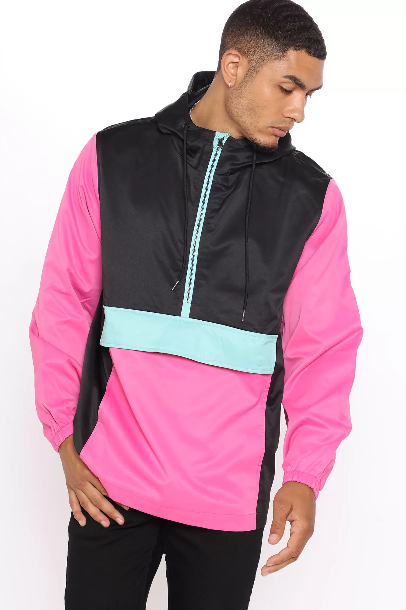 80s Vibe Casual Jacket - Black/combo