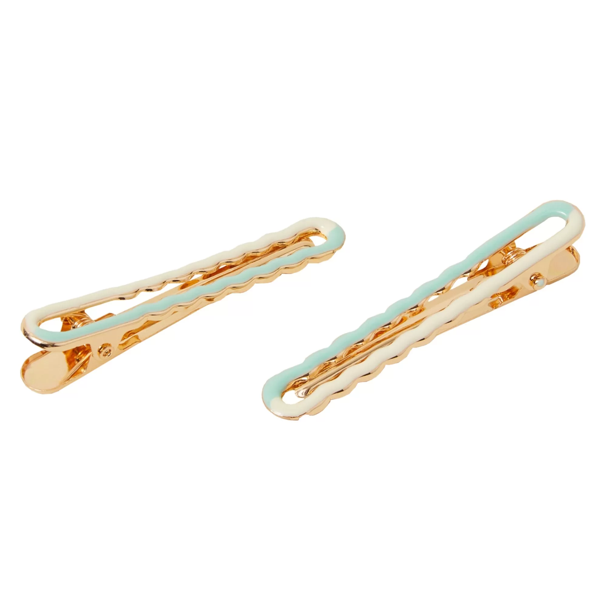 Accessorize London Women's Multi Two-Tone Hair Clips 2-Pack