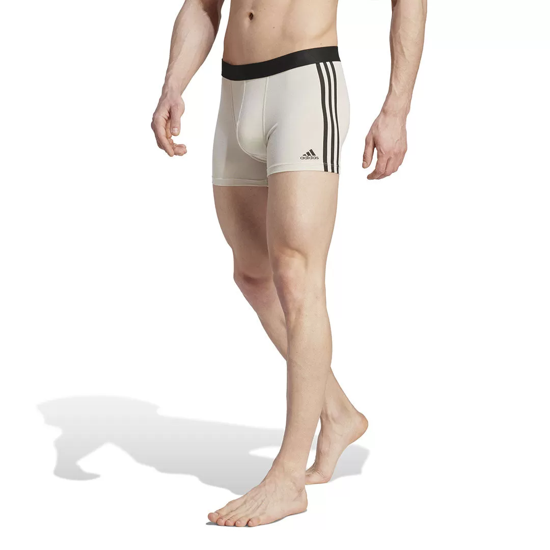 adidas - Men's 3 Pack Active Flex Cotton 3-Stripes Trunk (GB7614)