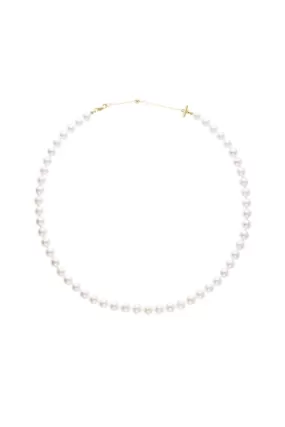 Akoya Pearl Strand Necklace in Yellow Gold