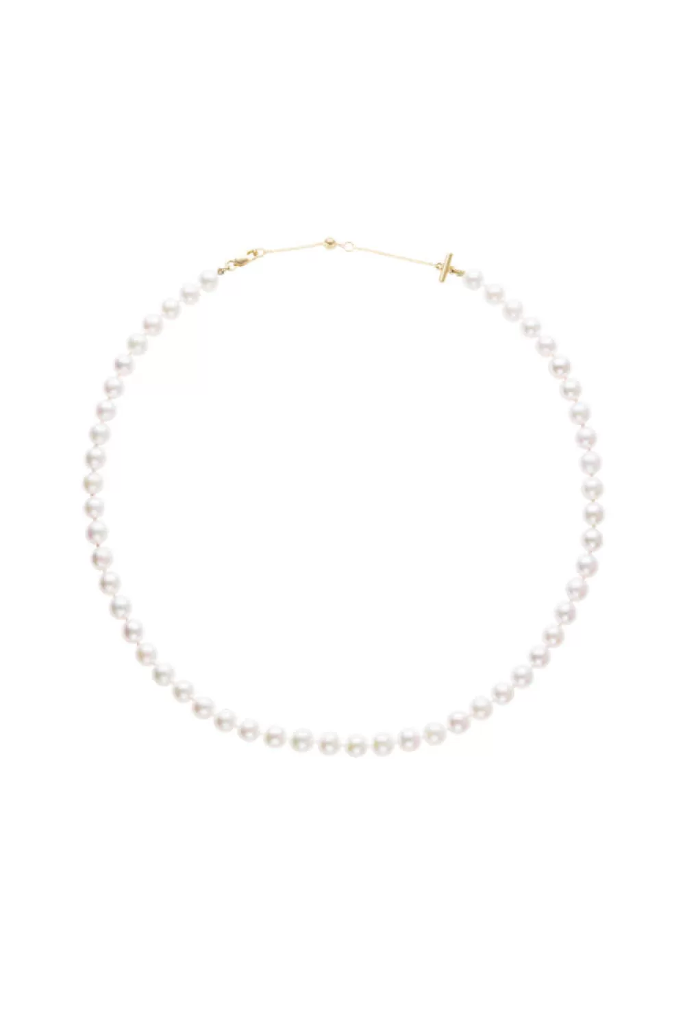 Akoya Pearl Strand Necklace in Yellow Gold