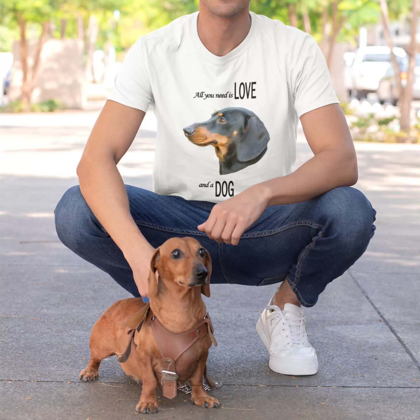 All You Need Is Love and A Dog T-Shirt