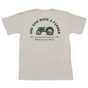 And God Made A Farmer Short Sleeve Pocket Tee