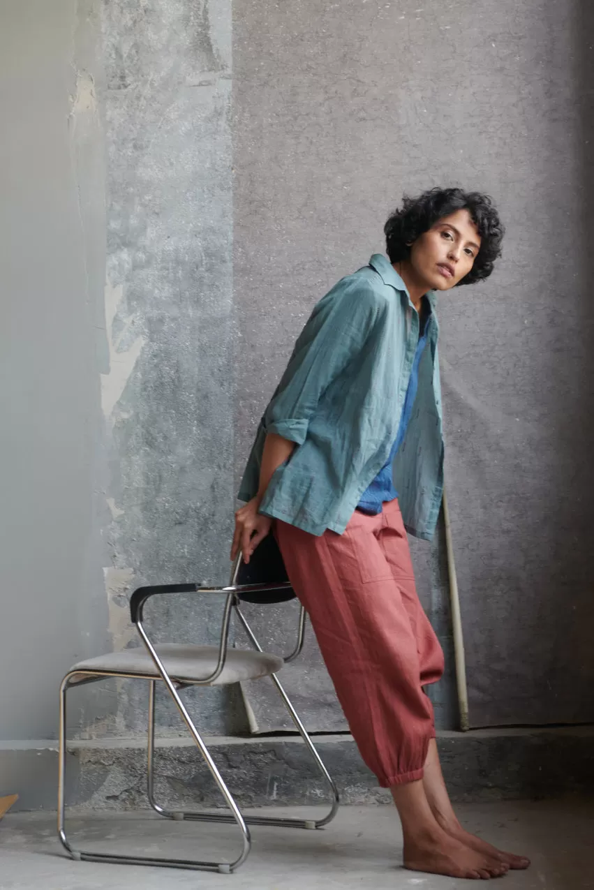 Aspen Voile Button down Shirt & Aki Pants