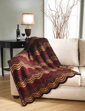 Autumn Waves Throw Pattern