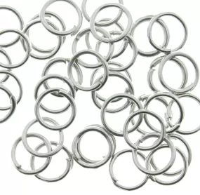 AVBeads Components Metal Jump Rings 4mm Silver Plated 1500pcs