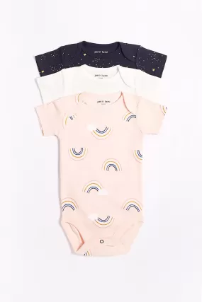 Baby Onesie Petit Lem 3-Pack - Over The Rainbow