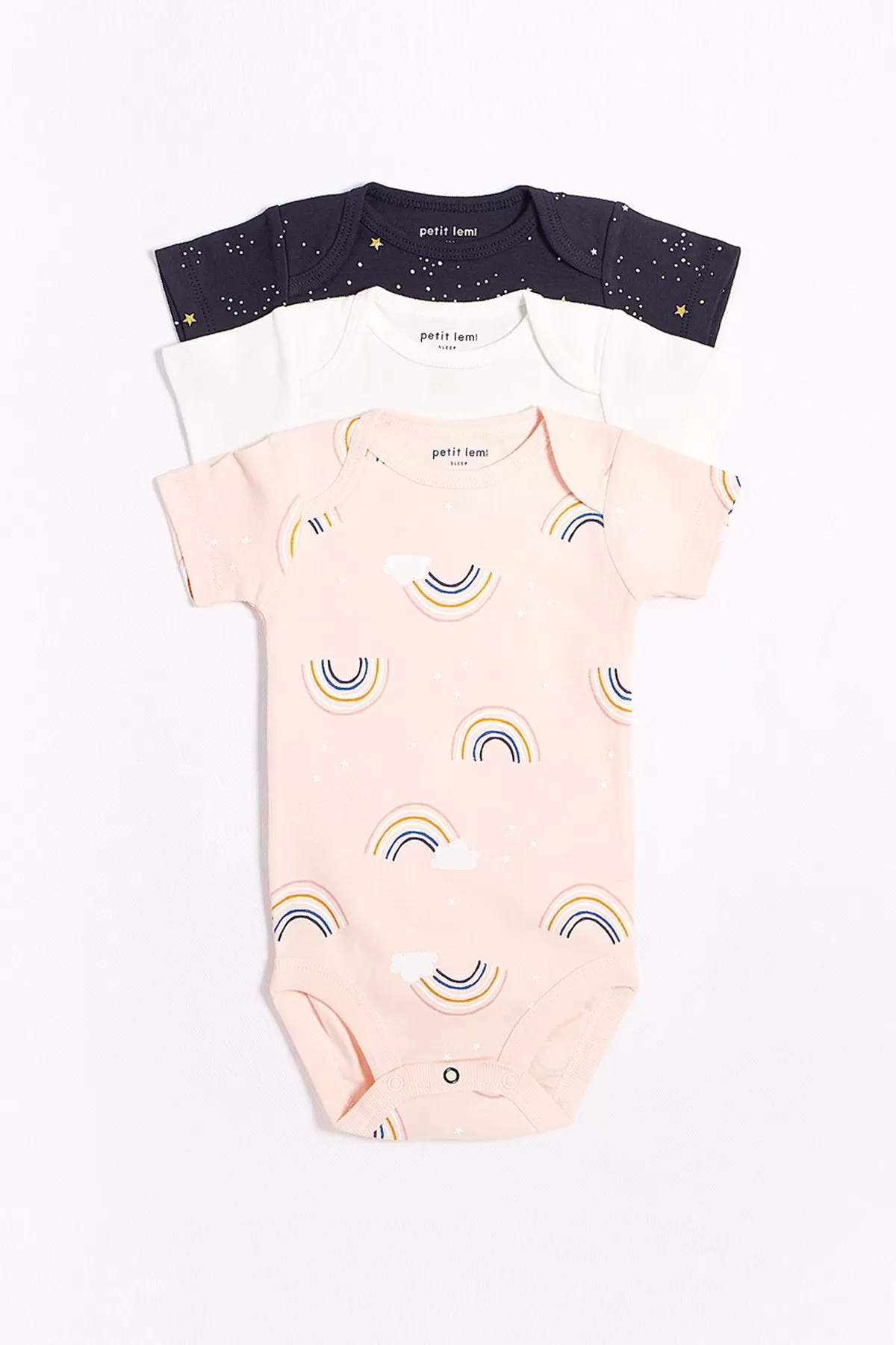 Baby Onesie Petit Lem 3-Pack - Over The Rainbow