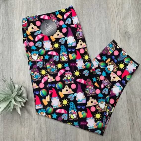 Beach Gnome Capri Soft Leggings W/ Pockets