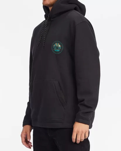 Billabong Compass A/Div Pullover Hoodie - Washed Black