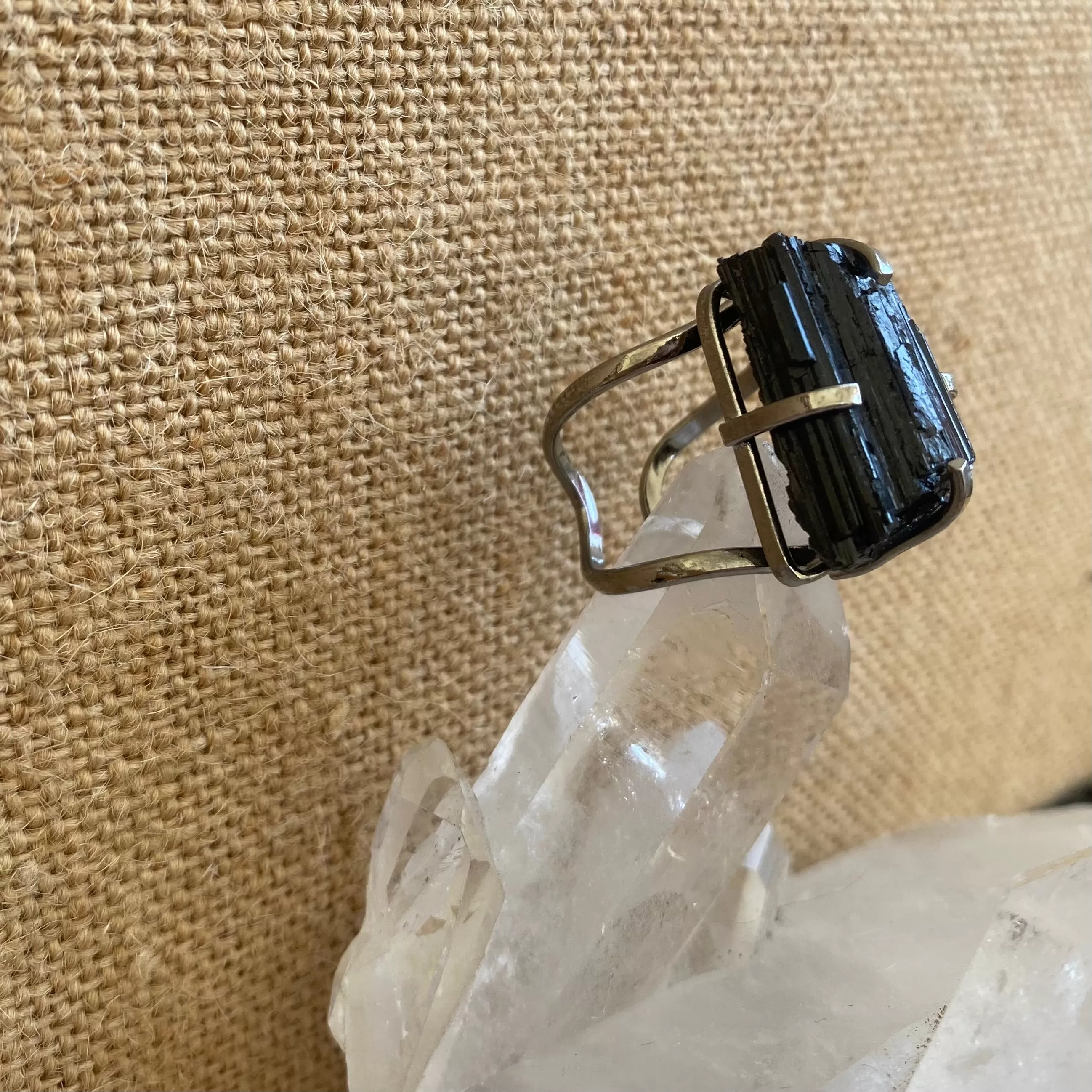 Black Tourmaline Ring #52