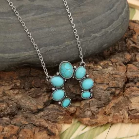 Blossom Western Choker Style Turquoise Necklace