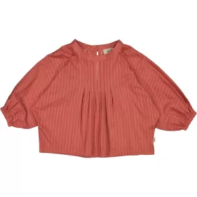 Blouse Flora - dark terracotta