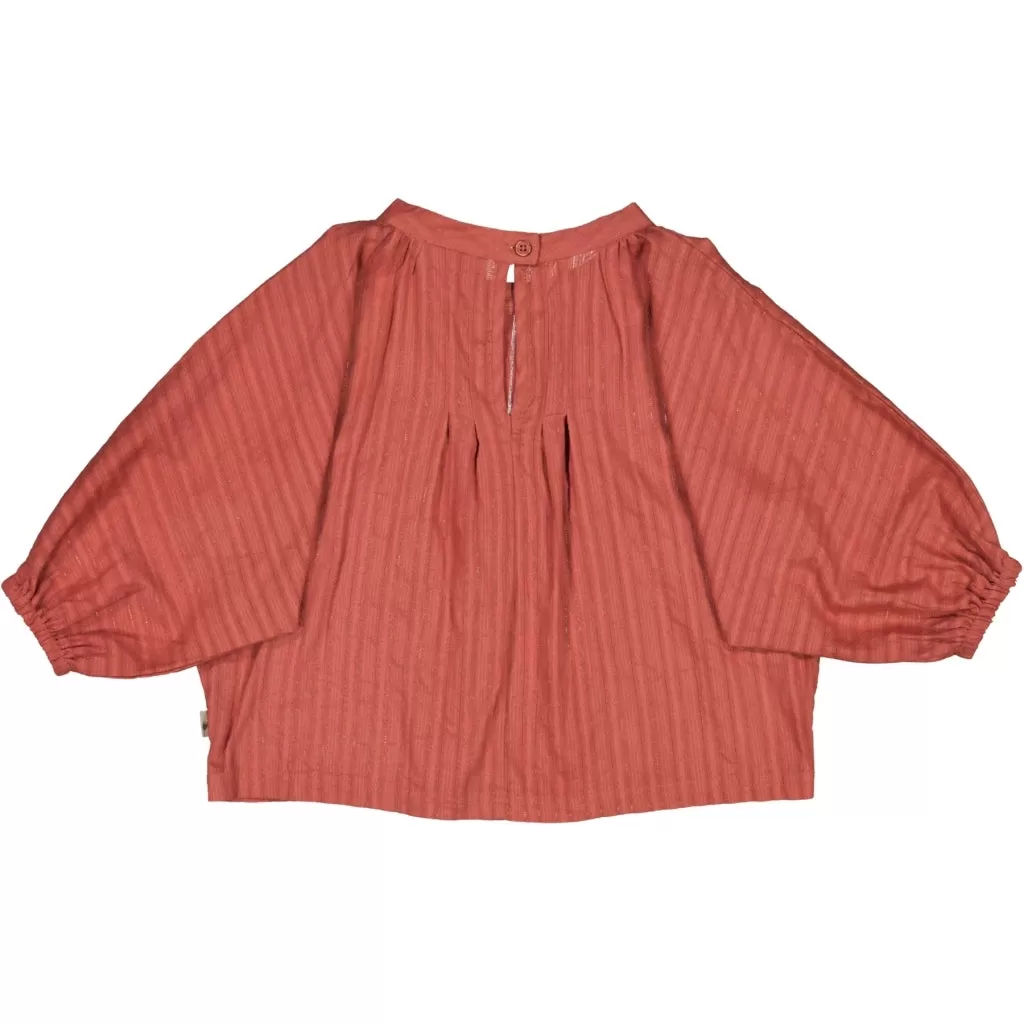 Blouse Flora - dark terracotta