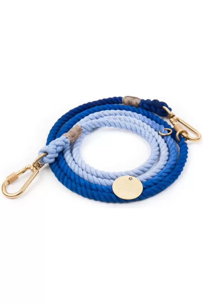 Blue Ombre Rope Dog Leash