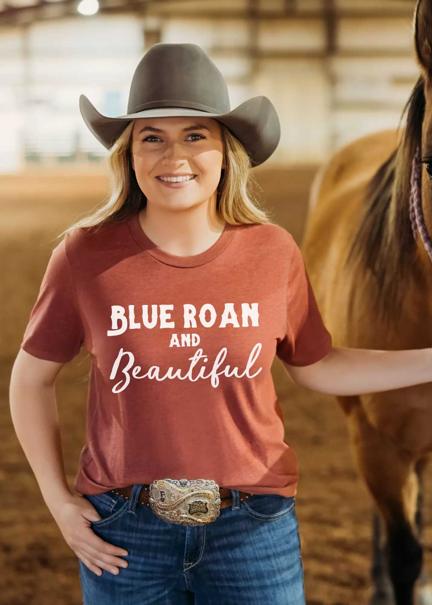 Blue Roan & Beautiful Short Sleeve Tee