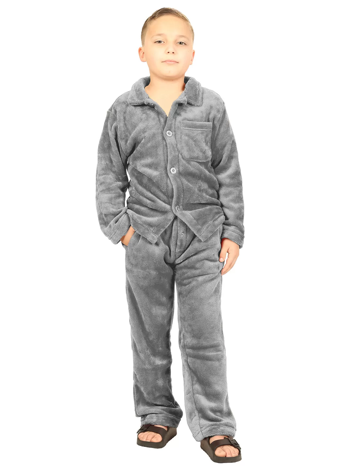 Boy's Plush Pajama Set