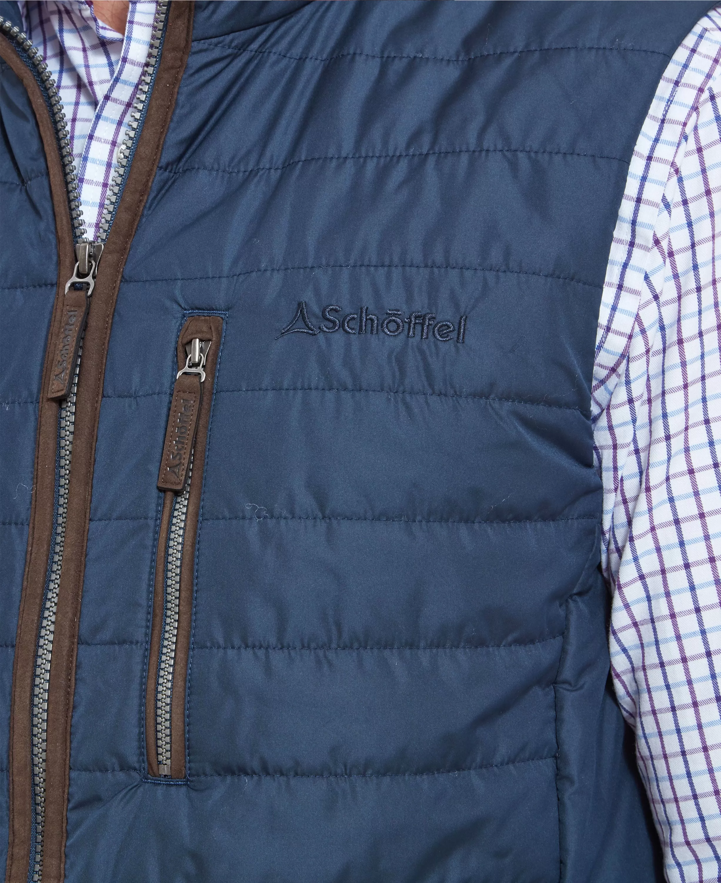 Brora Quilted Gilet - Navy