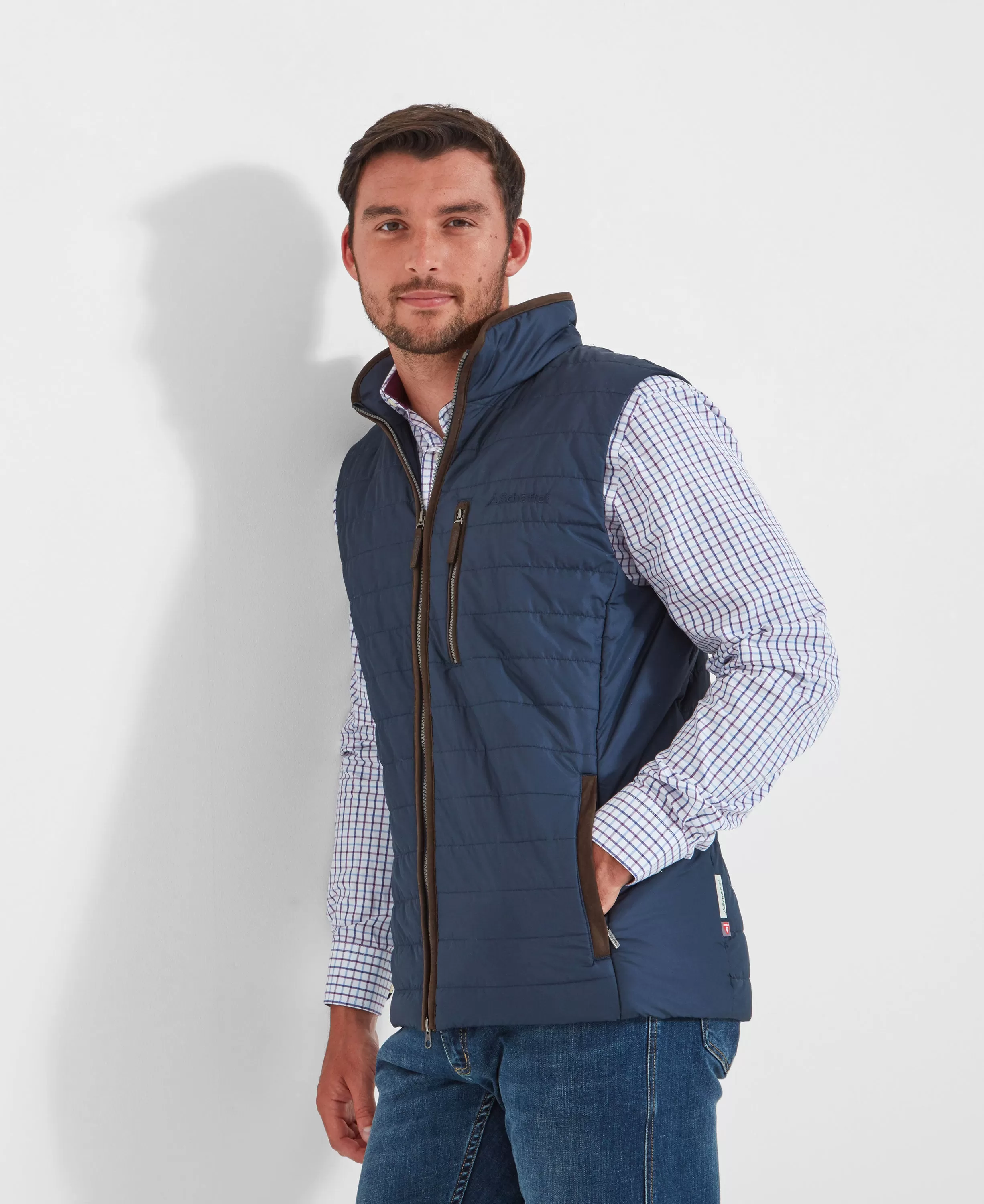 Brora Quilted Gilet - Navy