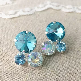 Bubble Cluster Post Earrings