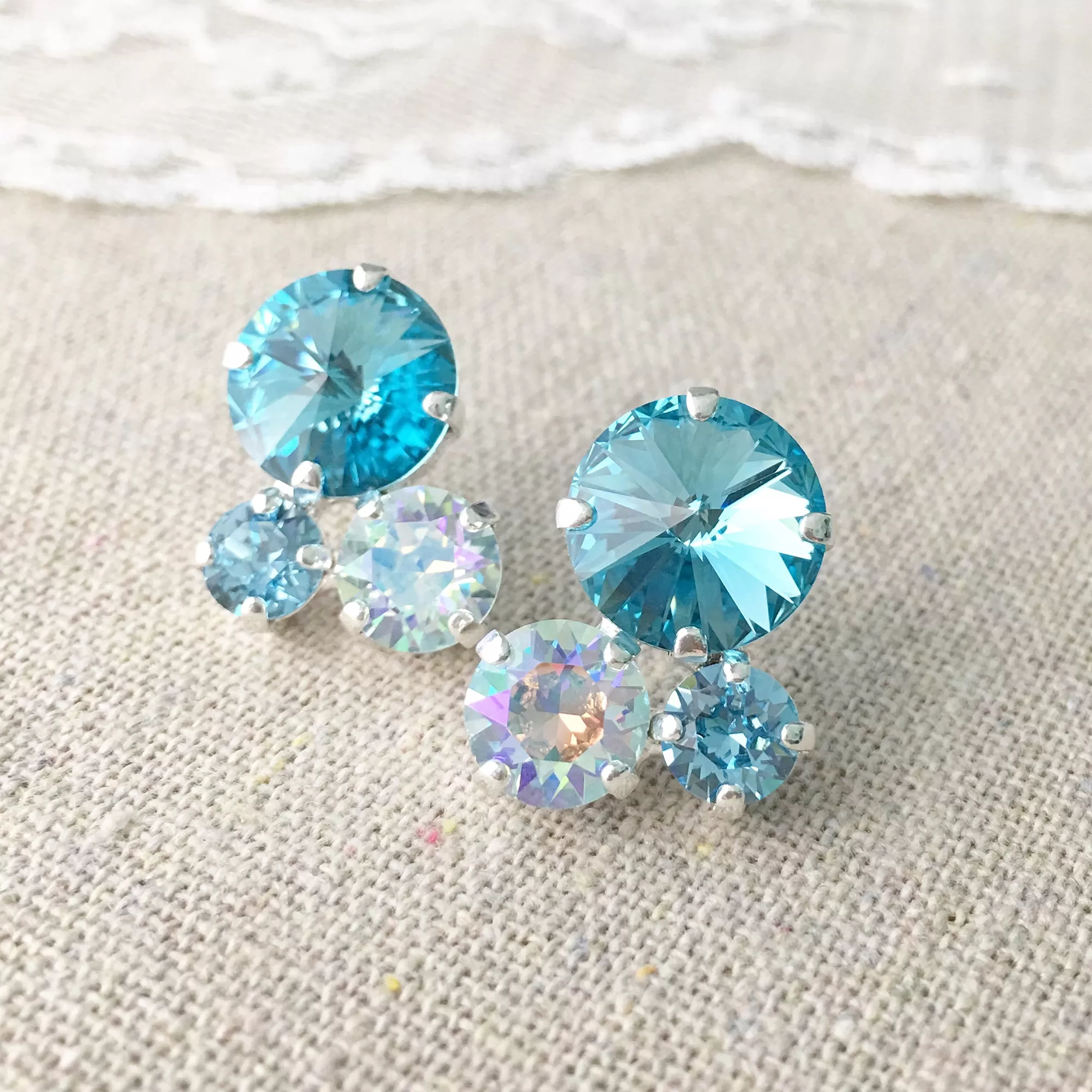 Bubble Cluster Post Earrings