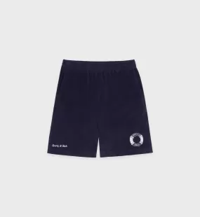 Buoy Terry Gym Short - Navy/White