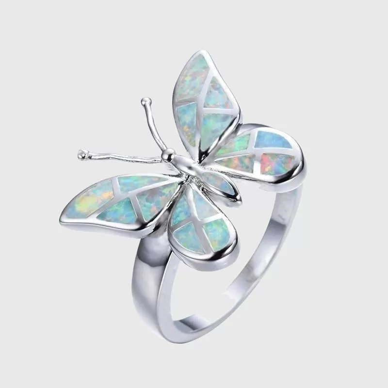 Butterfly Opal Ring