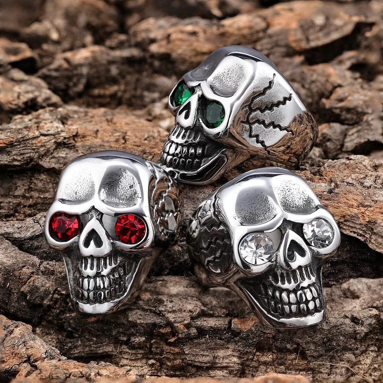 Captain Jack's Black Eye Skull Ring - R143