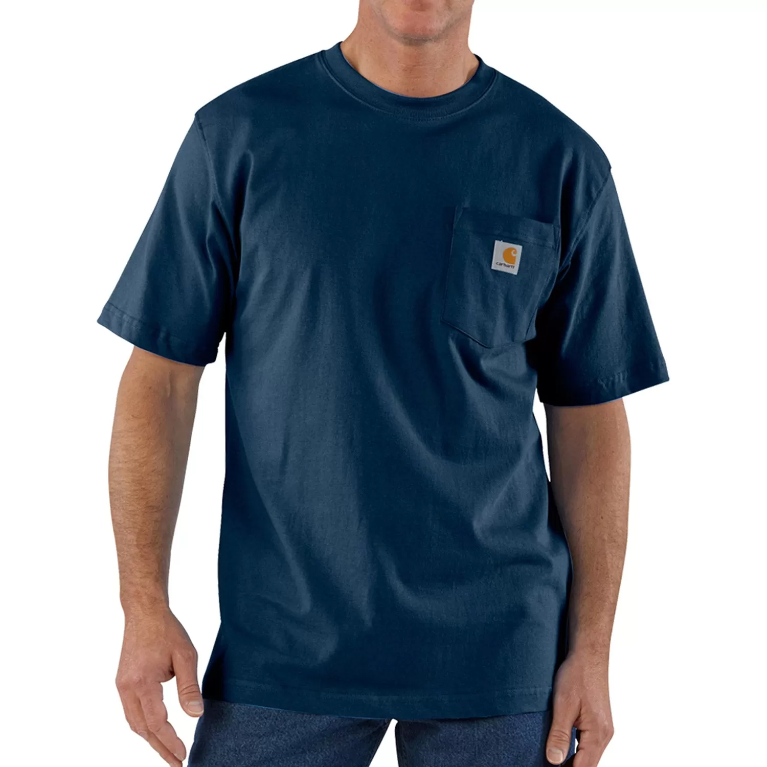 Carhartt Men's Short Sleeve Pocket T-Shirt_Navy