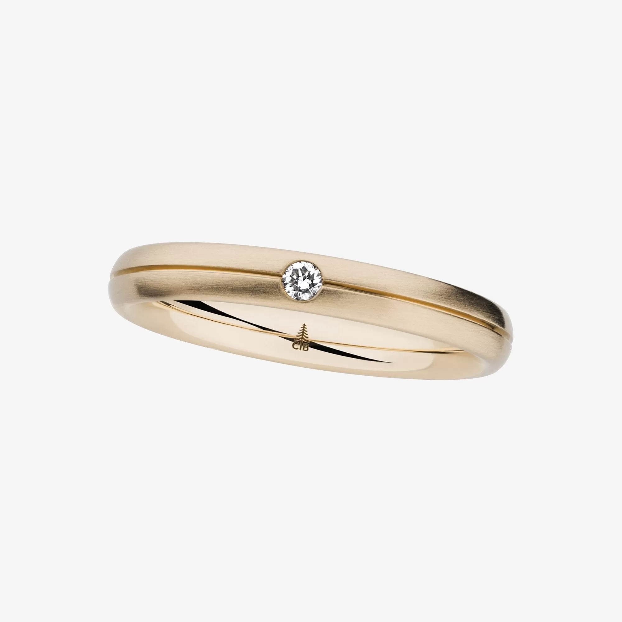 Christian Bauer Diamond 14K Rose Gold Wedding Ring