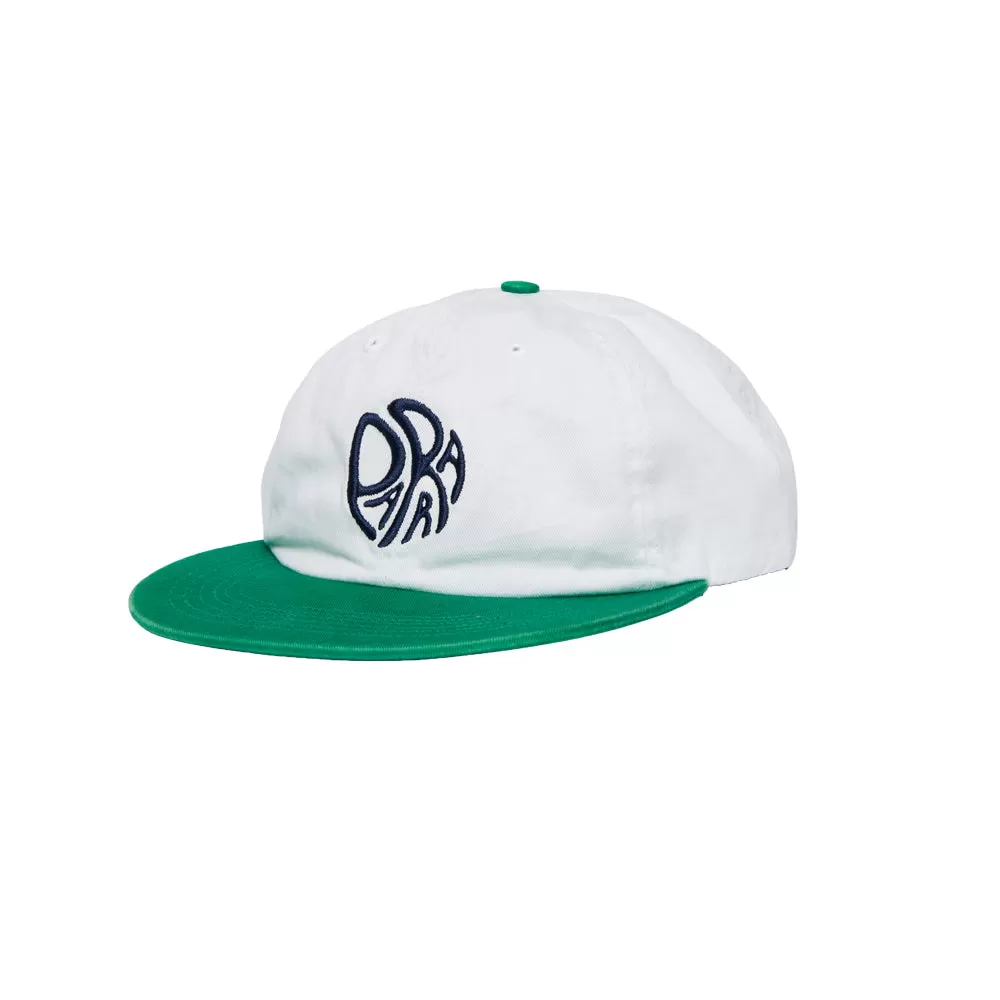 circle tweak logo 6 panel hat (off white/green)