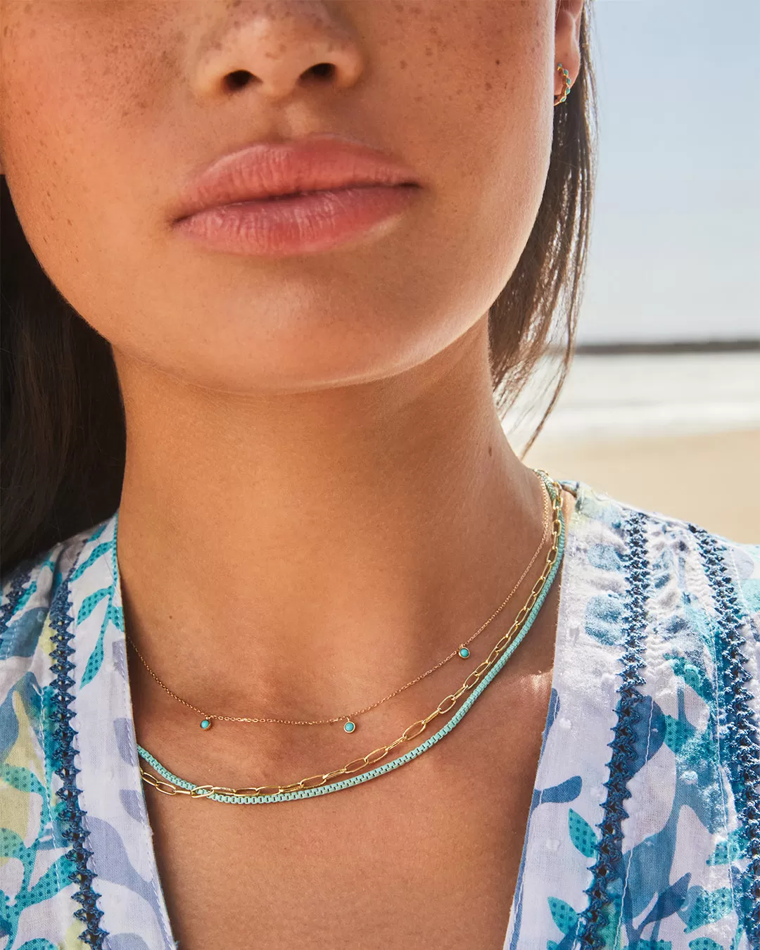 Classic Turquoise Trio Necklace