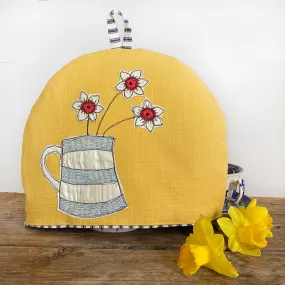 Cornish narcissi small tea cosy