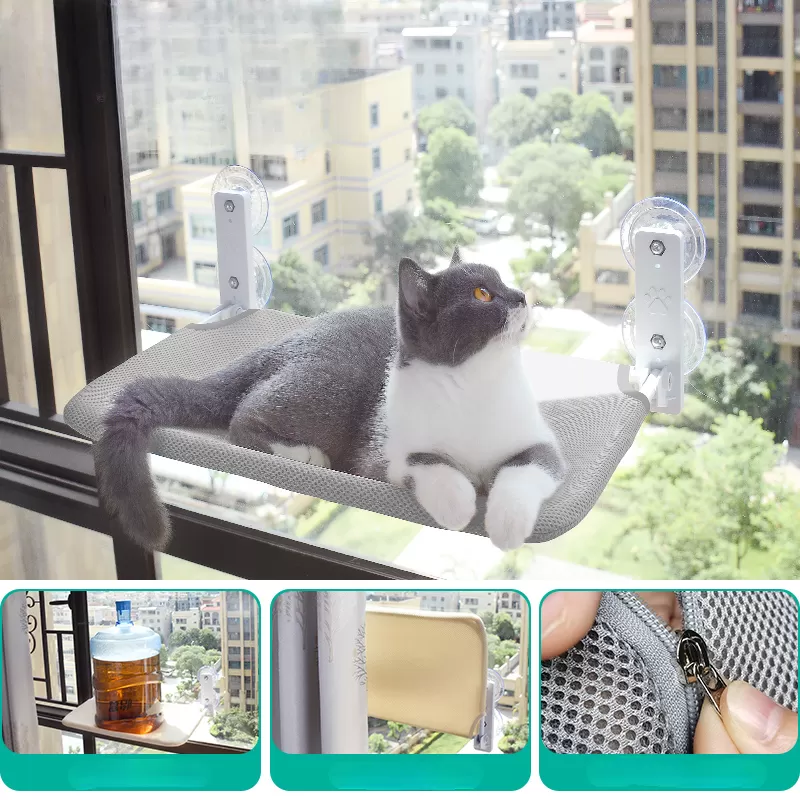 Cute Cat Window Bed Hammock ON702