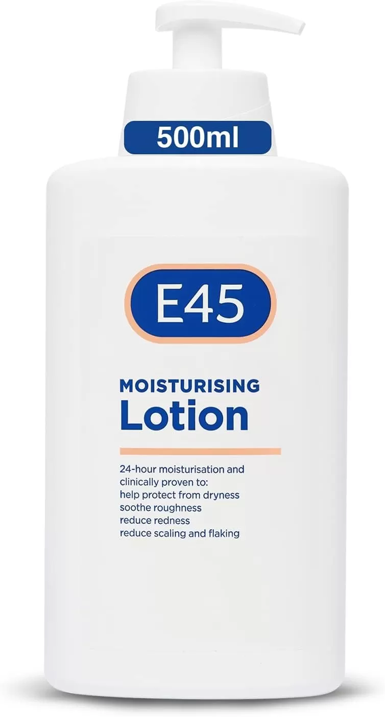 E45 Dermatological Moisturising Body Lotion for Dry Skin, 500ml