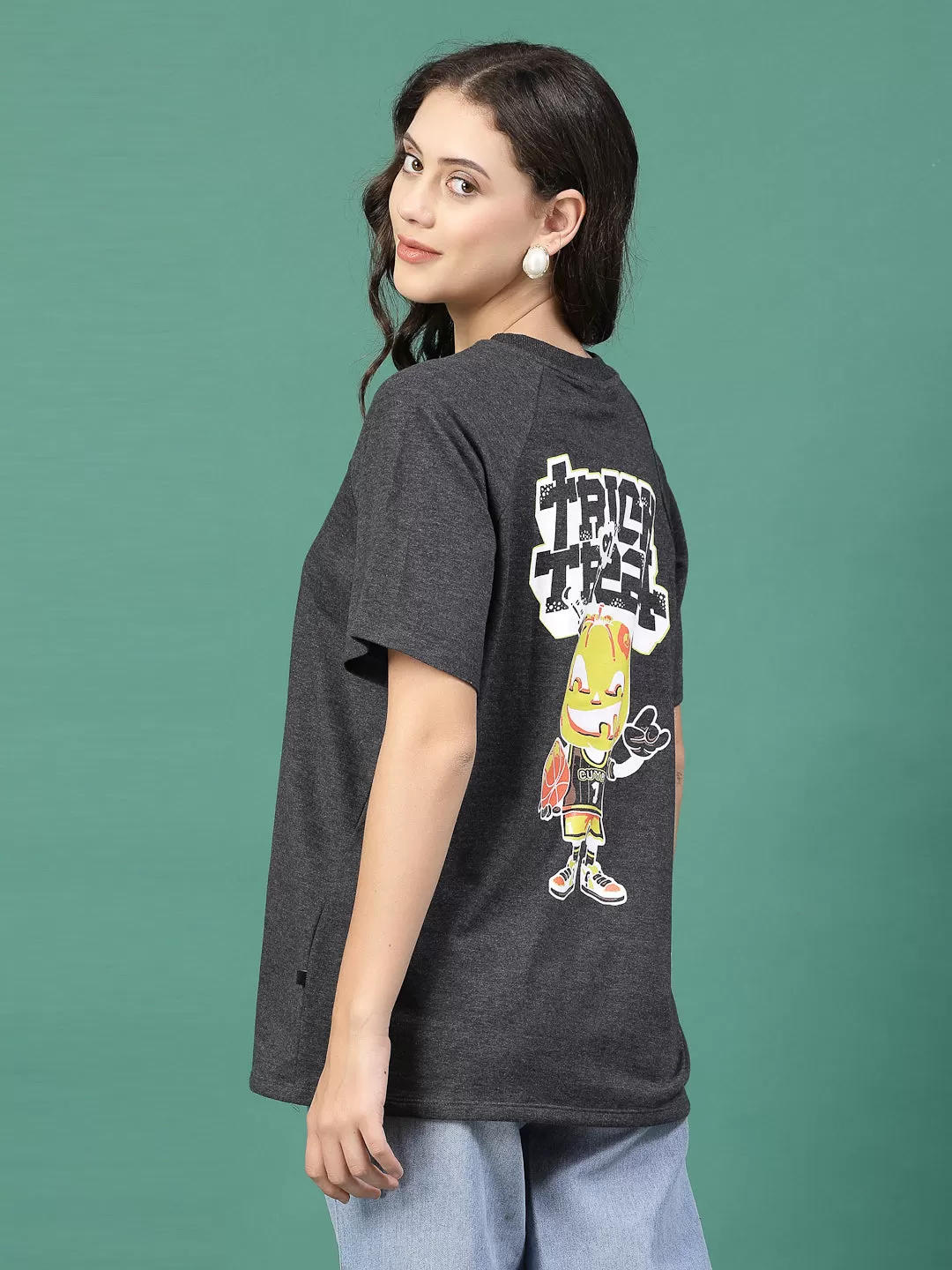 Effortless Charm Oversized Terry Print Tees