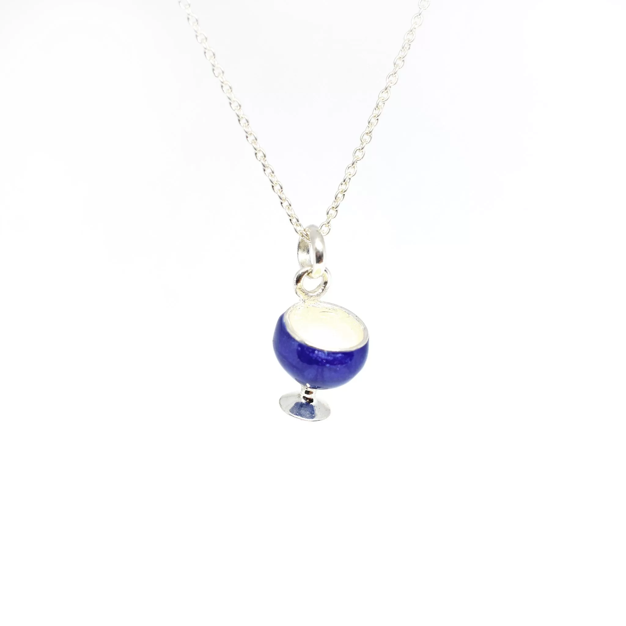 Enamel Wine Glass Necklace