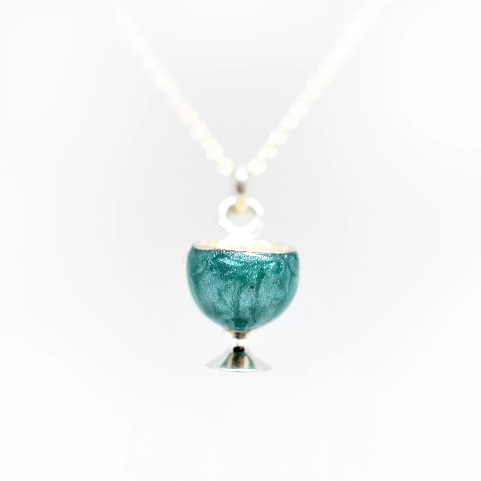 Enamel Wine Glass Necklace