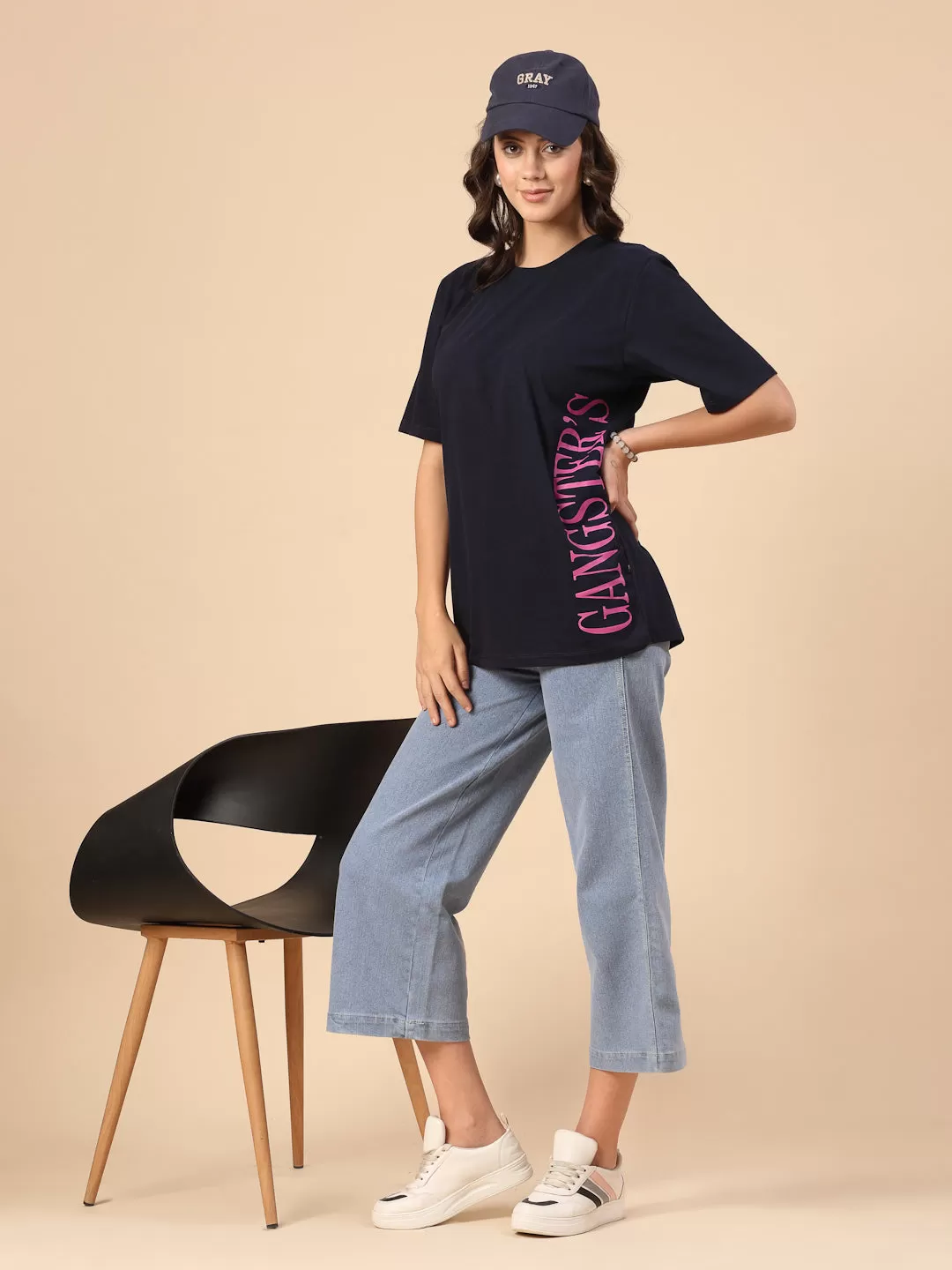 Everyday Elegance Printed Jersey T-shirt