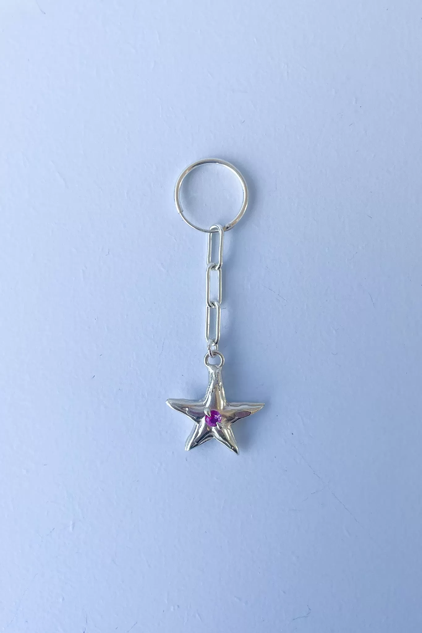 Falling Star Earring | Silver/Ruby