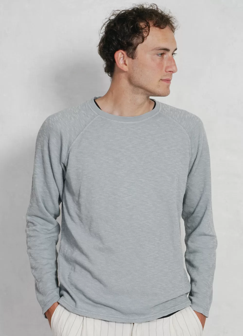 FELIX | Raglan Long Sleeve T-shirt | Lagoon