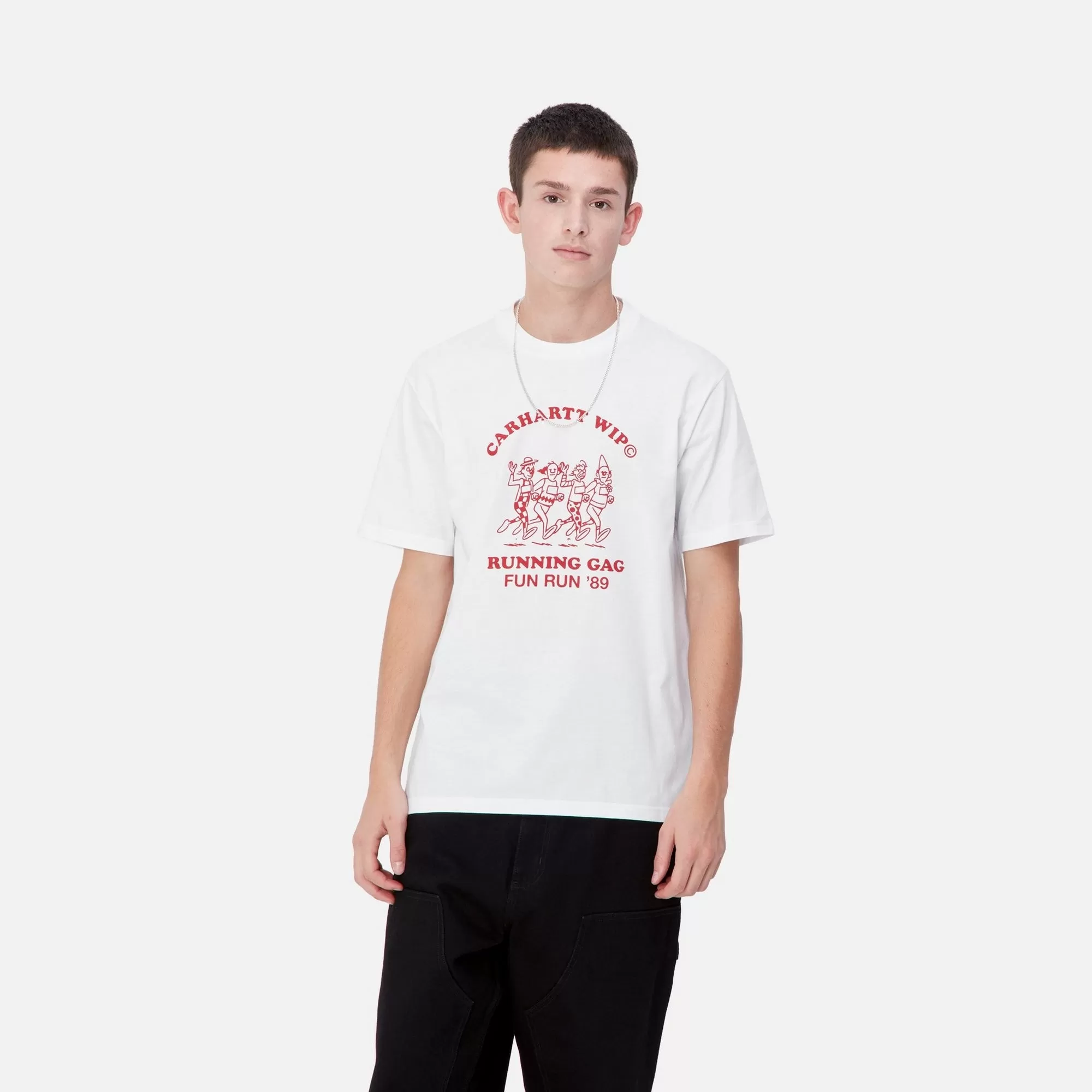 Fun Run T-Shirt | White / Red